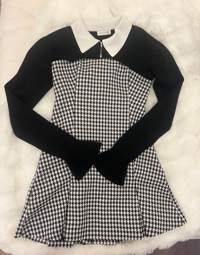 Randy Houndstooth ensemble ワンピース 千鳥柄