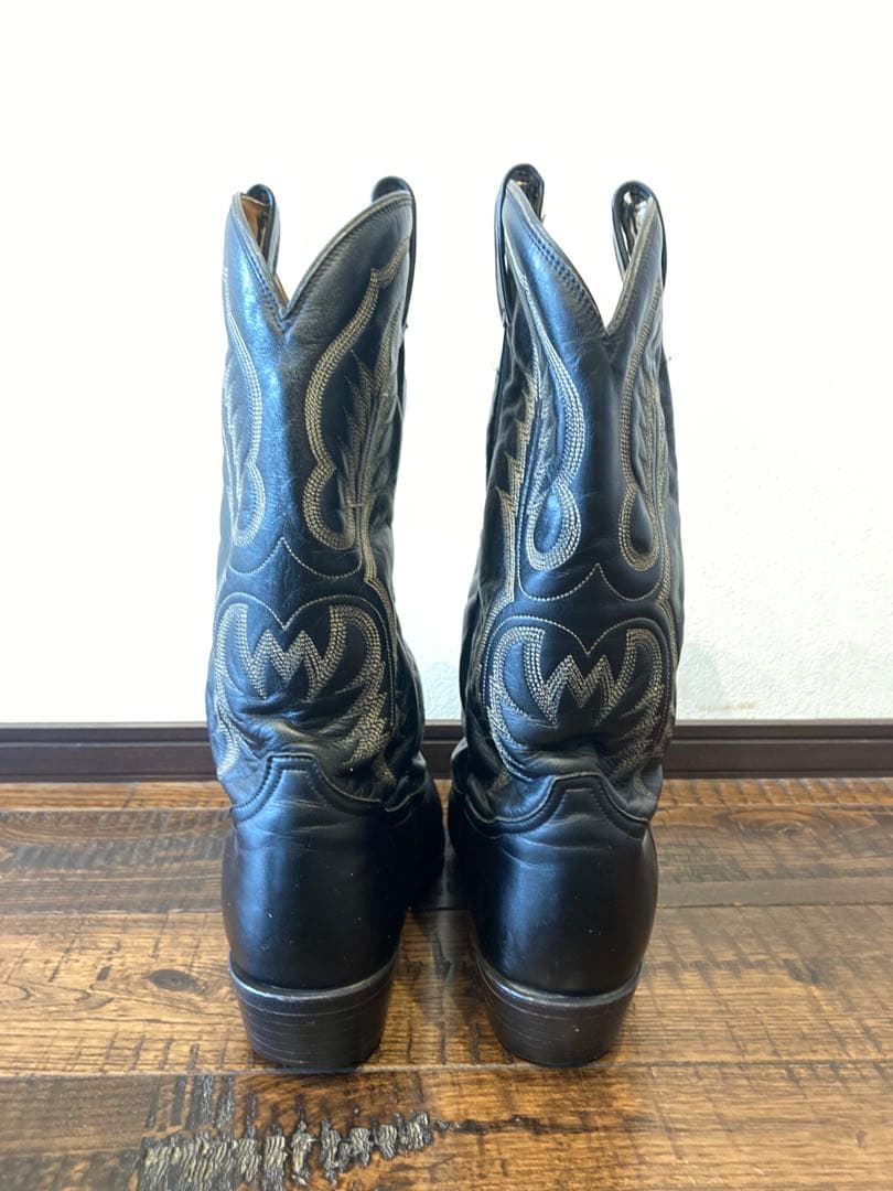 Tony Lama[トニーラマ]刺繍レザーウエスタンブーツvintage