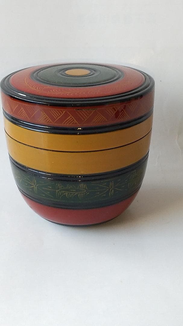 山中塗 中村宗悦 作 唐物写独楽 中棗 蒔絵 共箱 漆器 漆芸 抹茶 茶道具