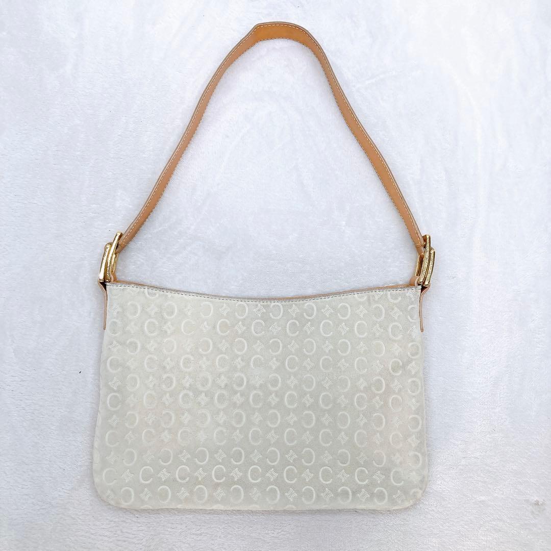 ✨綺麗✨CELINE セリーヌ ワンショルダーバッグ スエード Cロゴ レザー