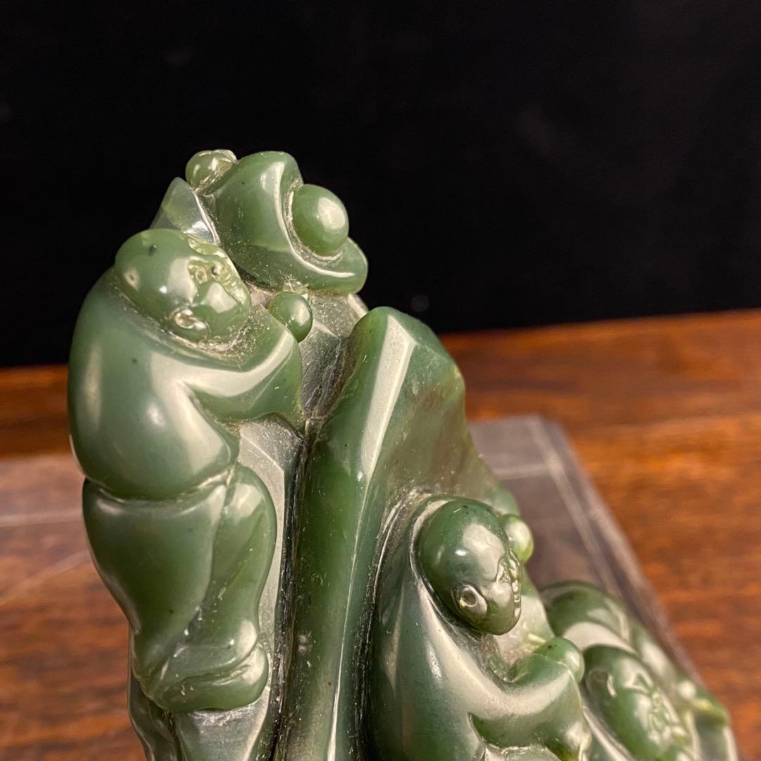 碧玉山子 中国古美術