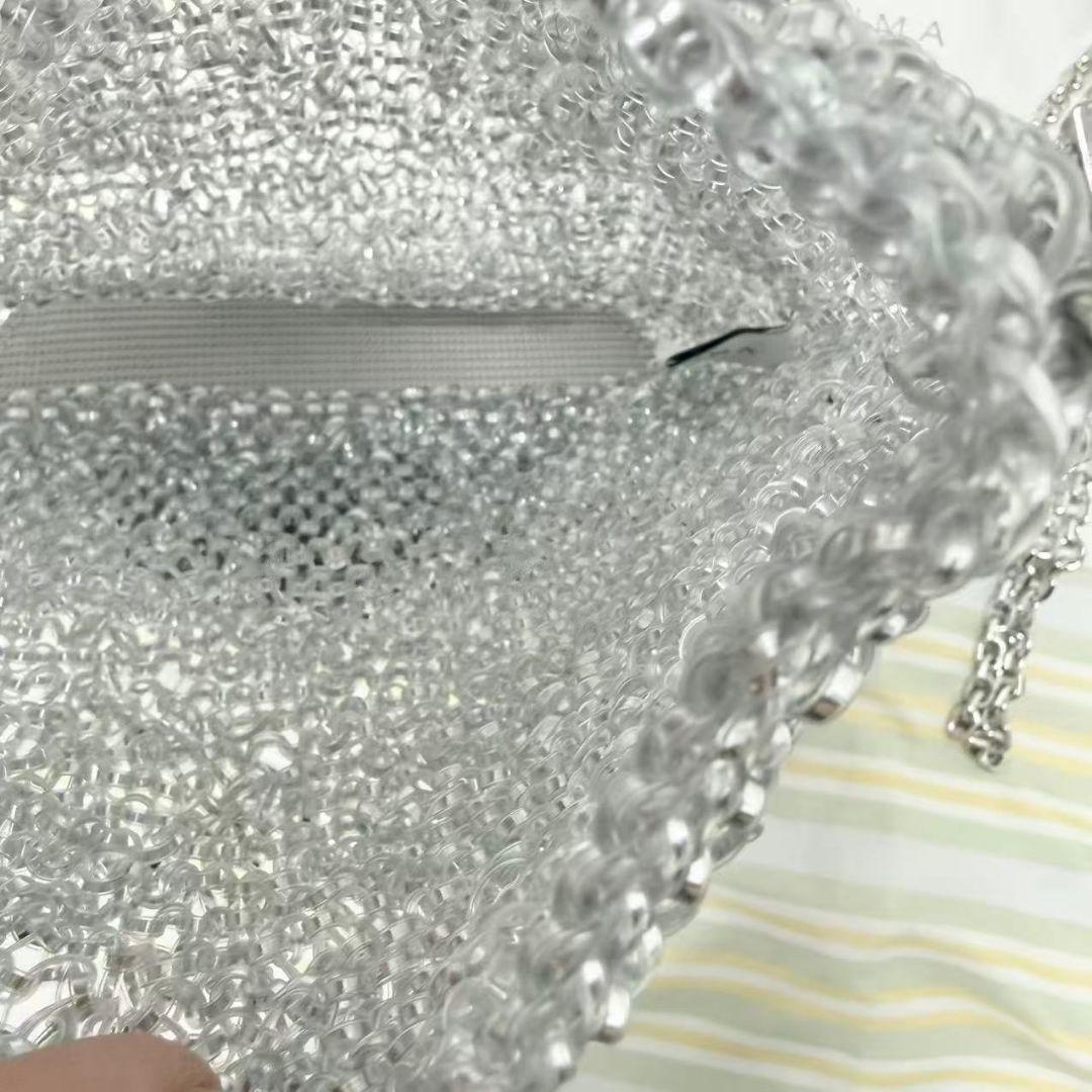 ANTEPRIMA シルバー メッシュデザイン ショルダーバッグ