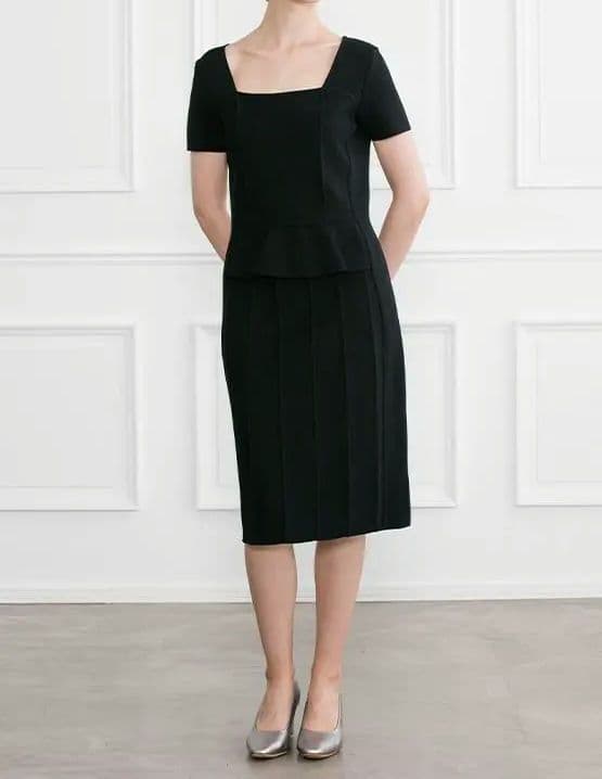 kay me ケイミー【9号】タッキングニットワンピース