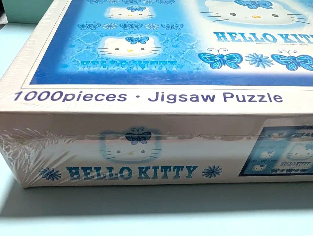 激レア！ハローキティ☆ジグソーパズル1000ピース☆ブルー蝶　日本限定 未開封