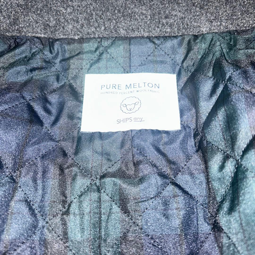 s*9様 SHIPS any: PURE WOOL MELTON シングル Pコ