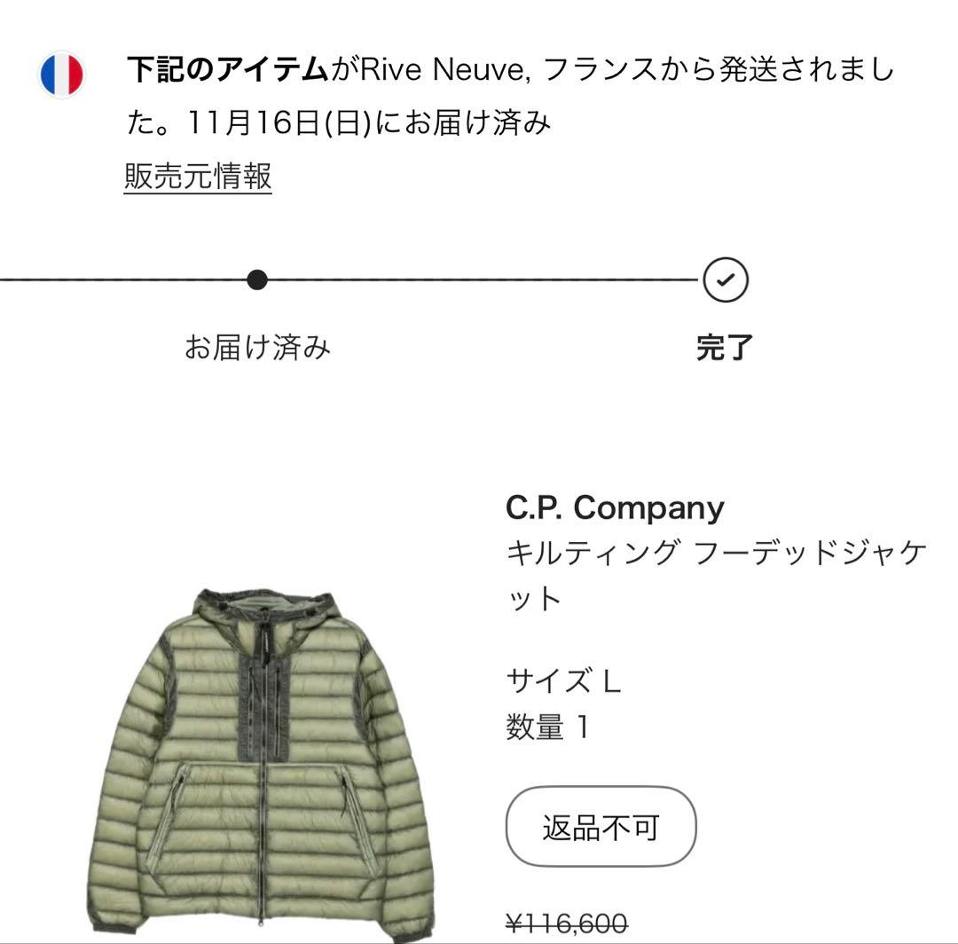 D.D. SHELL GOGGLE DOWN JACKET L グリーン