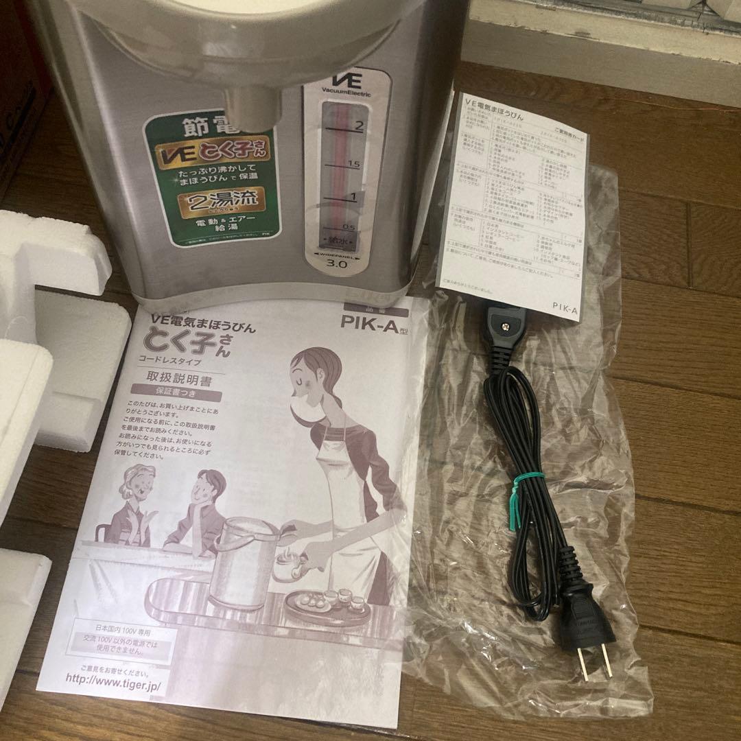 タイガー VE電気魔法瓶保温 とく子さん PIK-A300-C ベージュ3L