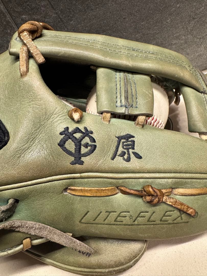 原辰徳グローブ巨人ジャイアンツ・名前刺繍入り（イチロー、川相昌弘サインボール付）