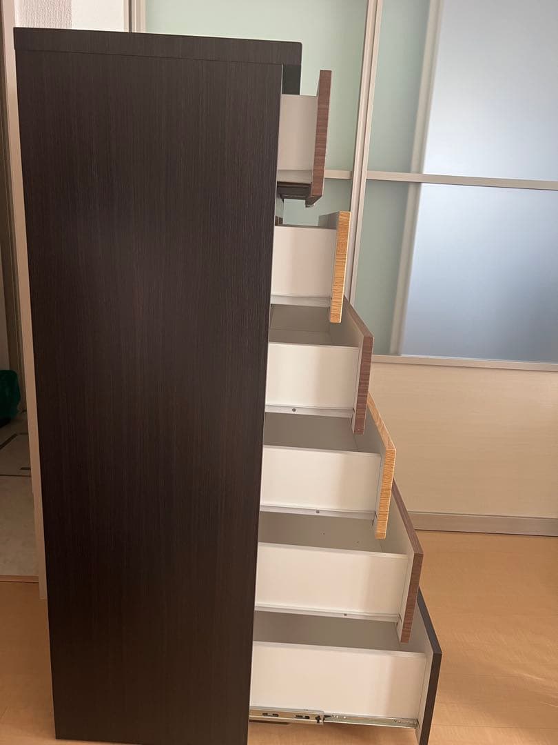 ニトリ　ハイチェスト　カレナ 80HC DBR