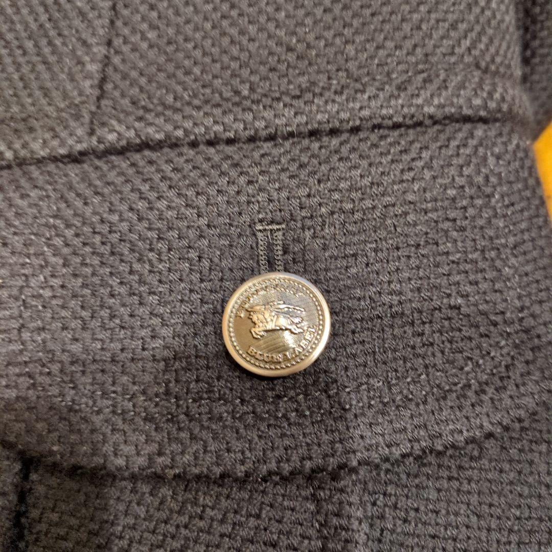 希少 バーバリーブルーレーベル ピーコート ナポレオン ジャケット 黒 S 36