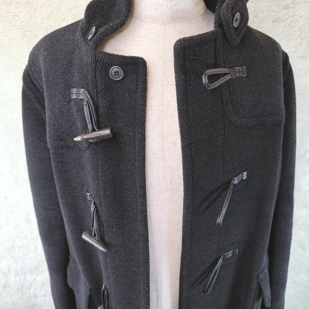 【美品】ニューヨーカー　ダッフルコート　ムーアブルック　肉厚　ヘリンボーン