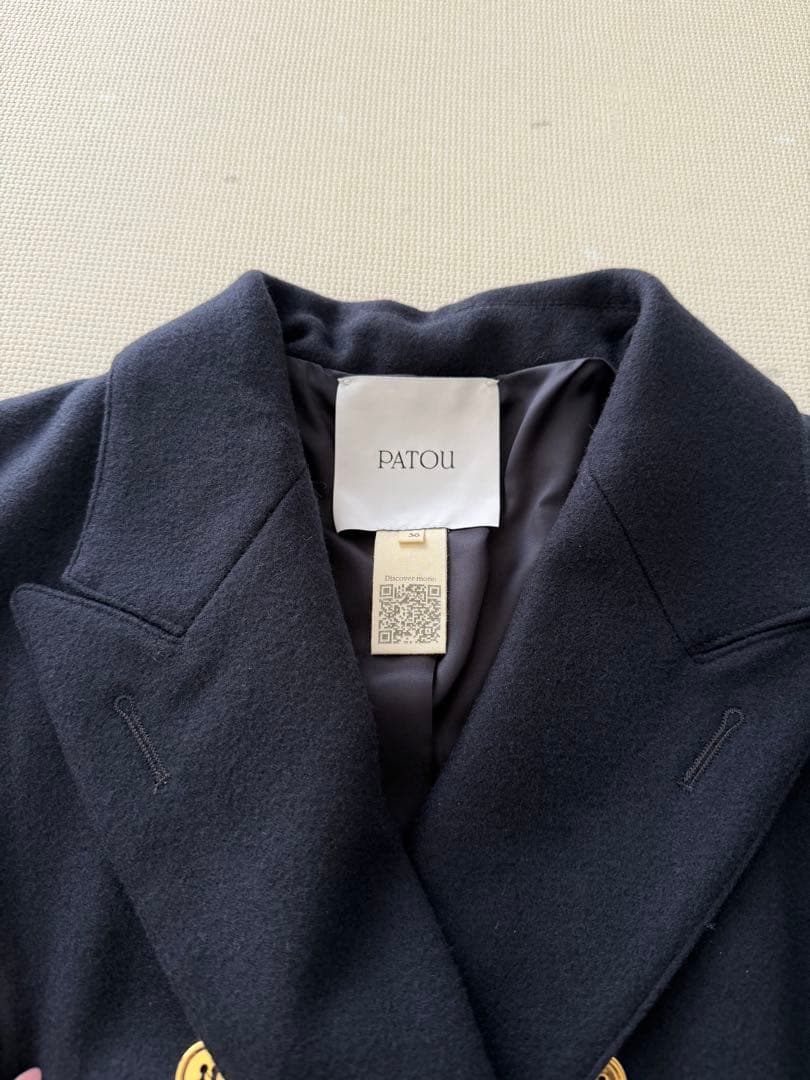 ア*ス様 PATOU ネイビー ダブルブレストジャケット