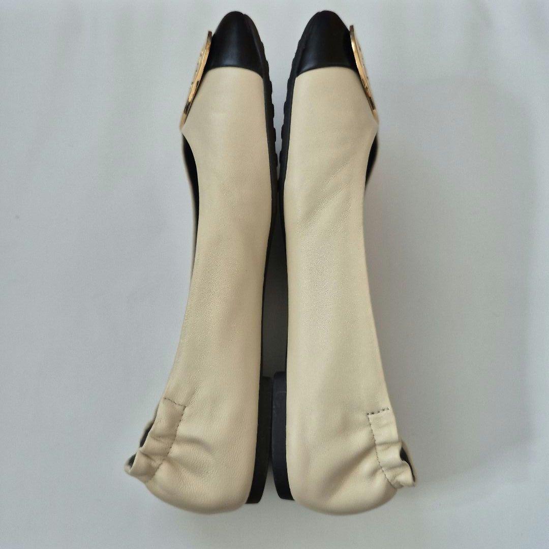 美品✨トリーバーチ TORY BURCH クレア キャップトゥ バレエ US7
