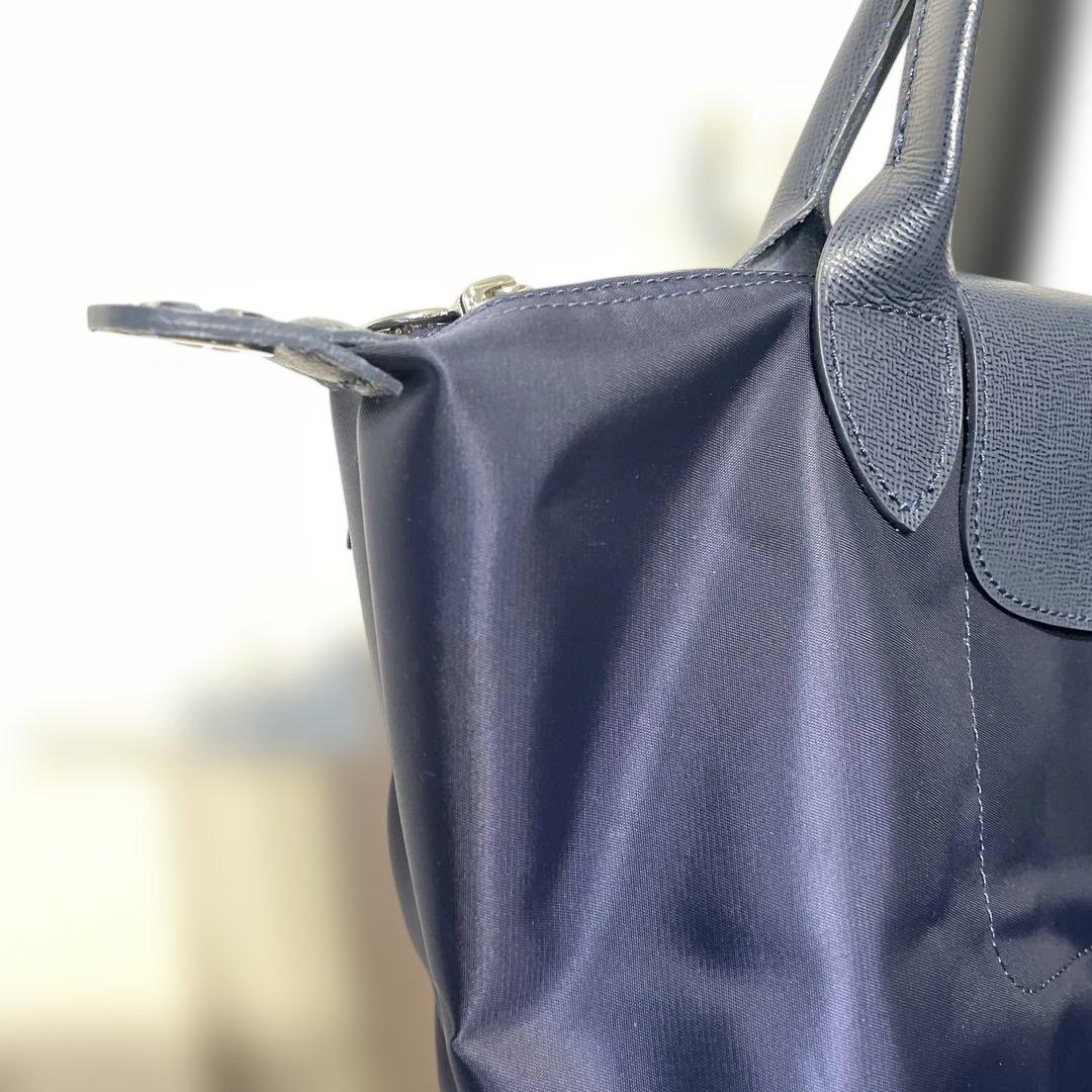 Longchamp ルプリアージュ ネイビー M 2ウェイショルダーバッグ