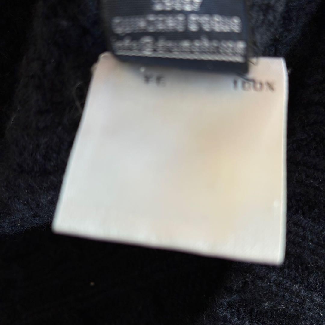 ドルモア タートルネックニット ケーブル ダークネイビー 48