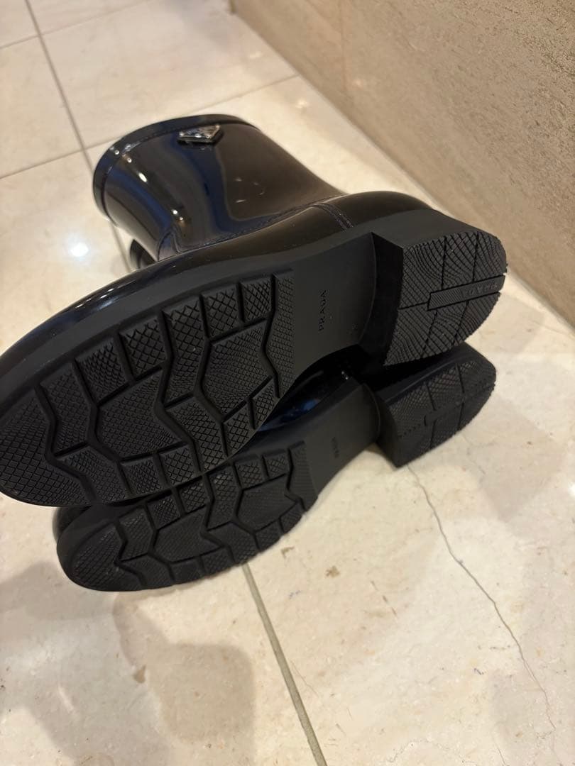 美品　PRADA プラダ レインシューズ　ブーツ　38