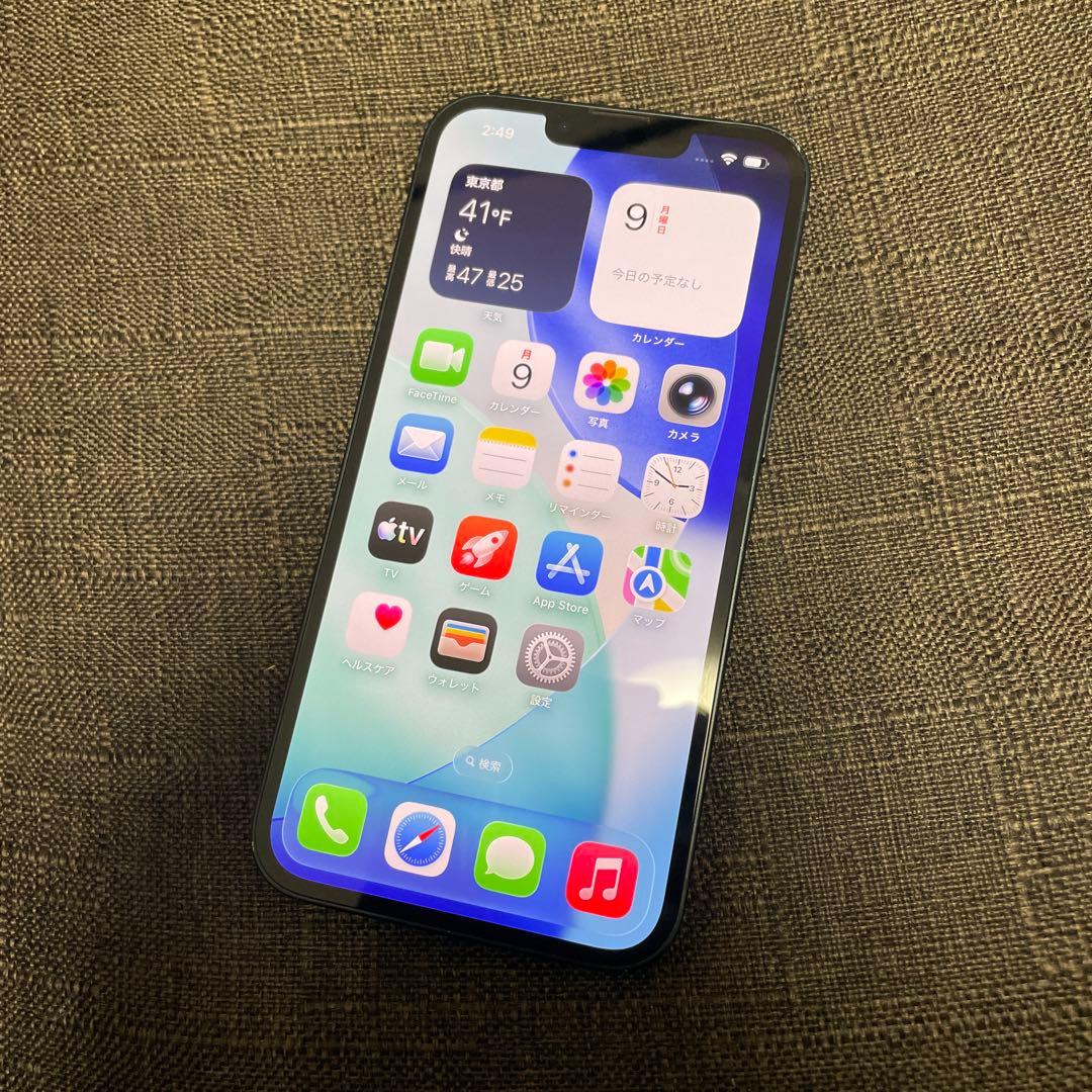 美品 iPhone 13 128GB simフリー ミッドナイト