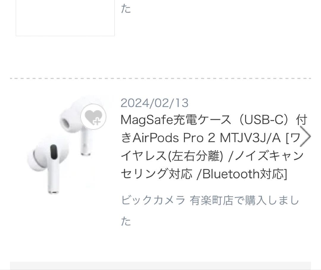 AirPods Pro 2 （USB-C）本体 交換用イヤーチップ付き
