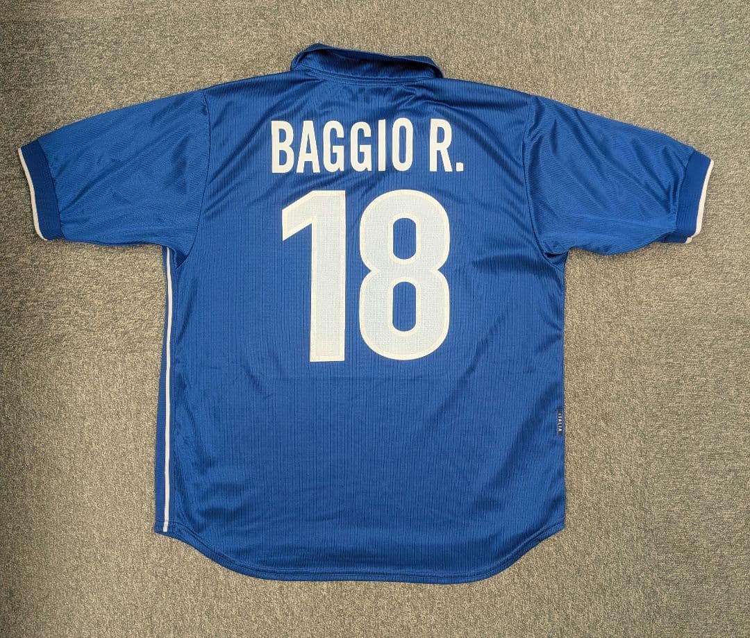 98 イタリア代表 ホーム 半袖 18 バッジョ ユニフォーム