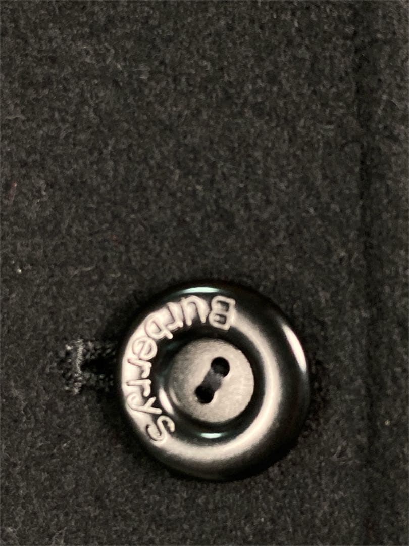 Burberrys ステンカラーコート カシミア混 ビンテージ 黒　M ウール