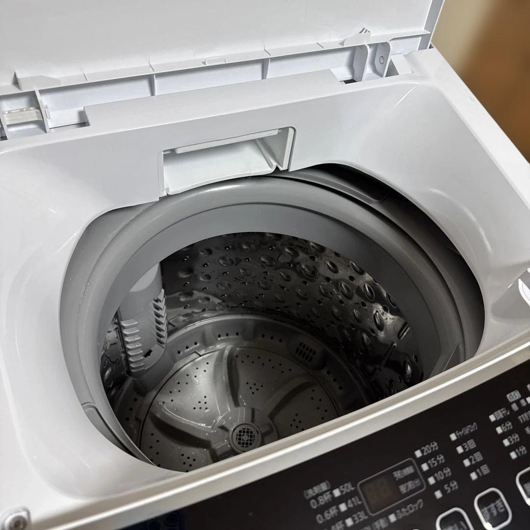 美品 IRIS OHYAMA 2021年製 洗濯機 6kg シンプルデザイン