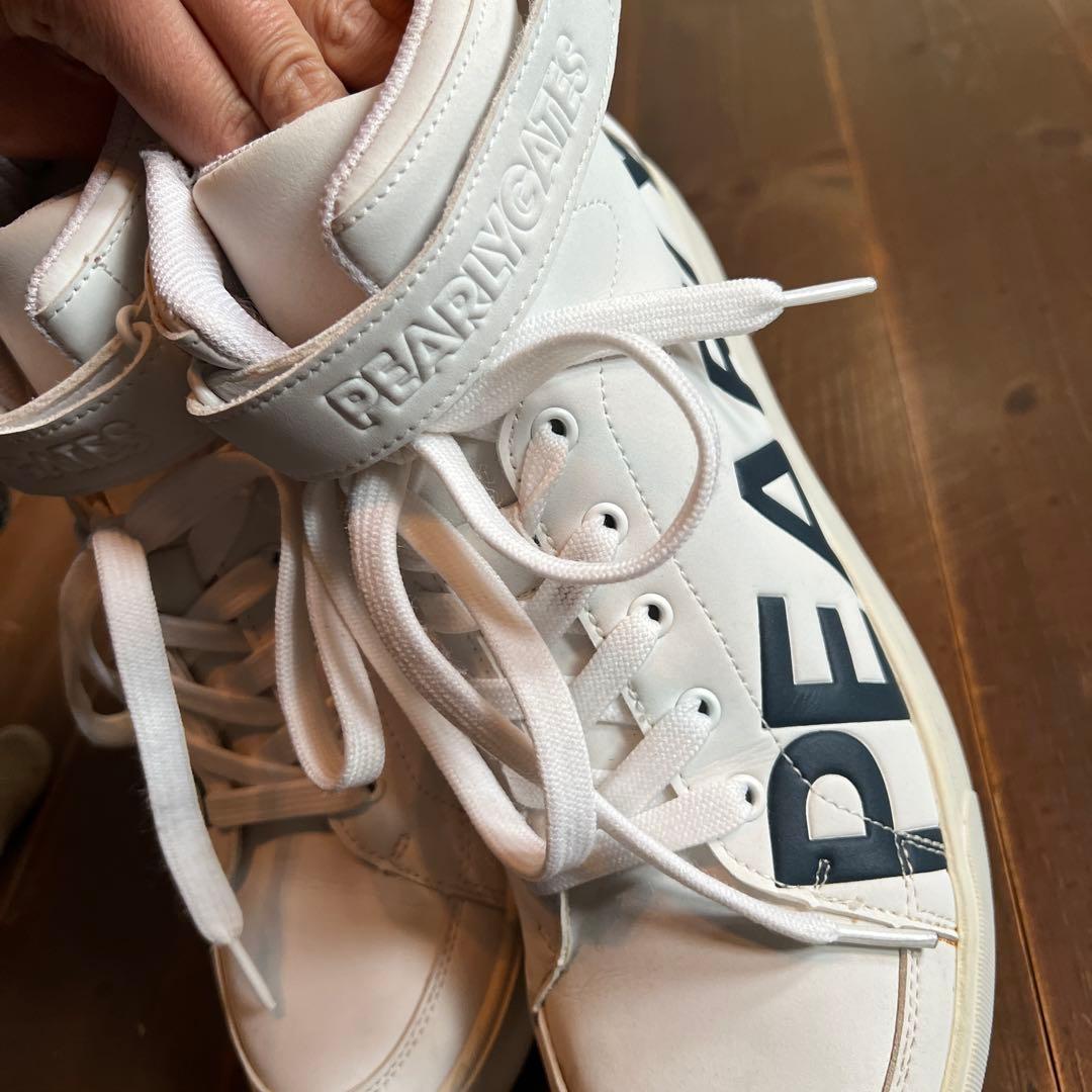 PEARLY GATES ゴルフシューズ ハイカット ホワイト