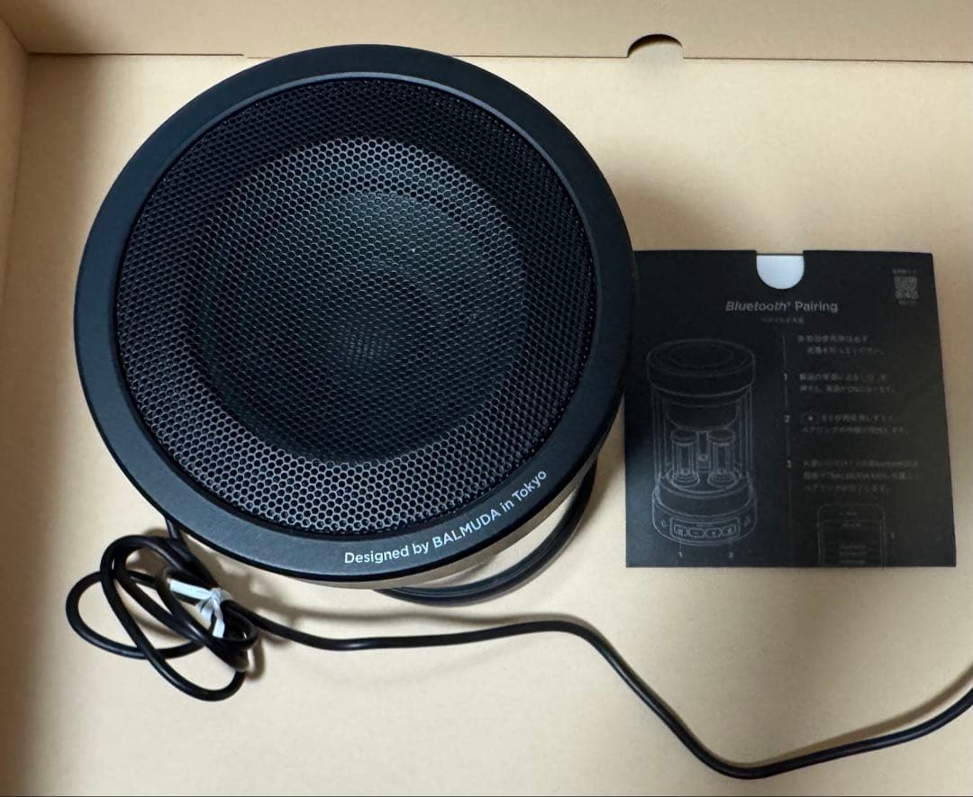 バルミューダ　BALMUDA　M01A-BK スピーカー