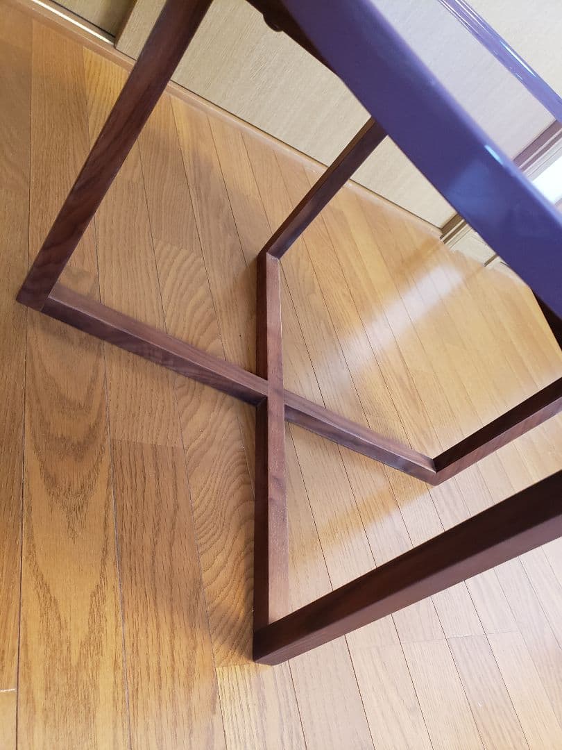 mino※楕円形サイドテーブル　北欧　モダン　ウォールナット脚