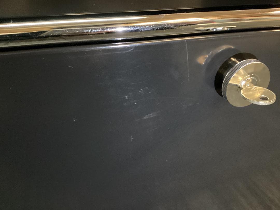 鍵付き　USMハラー ２段 オープンキャビネット シェルフ ブラック プルダウン