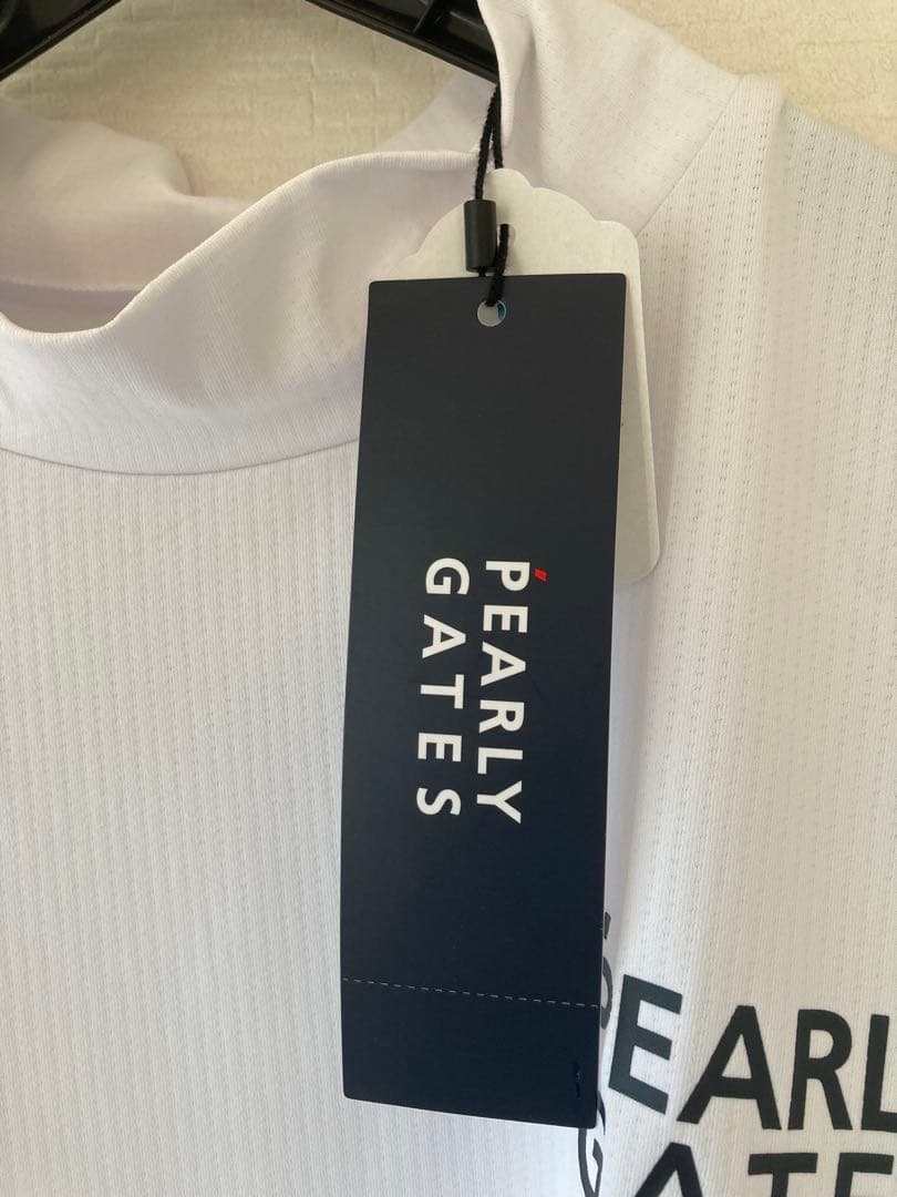 PEARLY GATES ホワイト ハイネックシャツ（新品未使用タグ付）