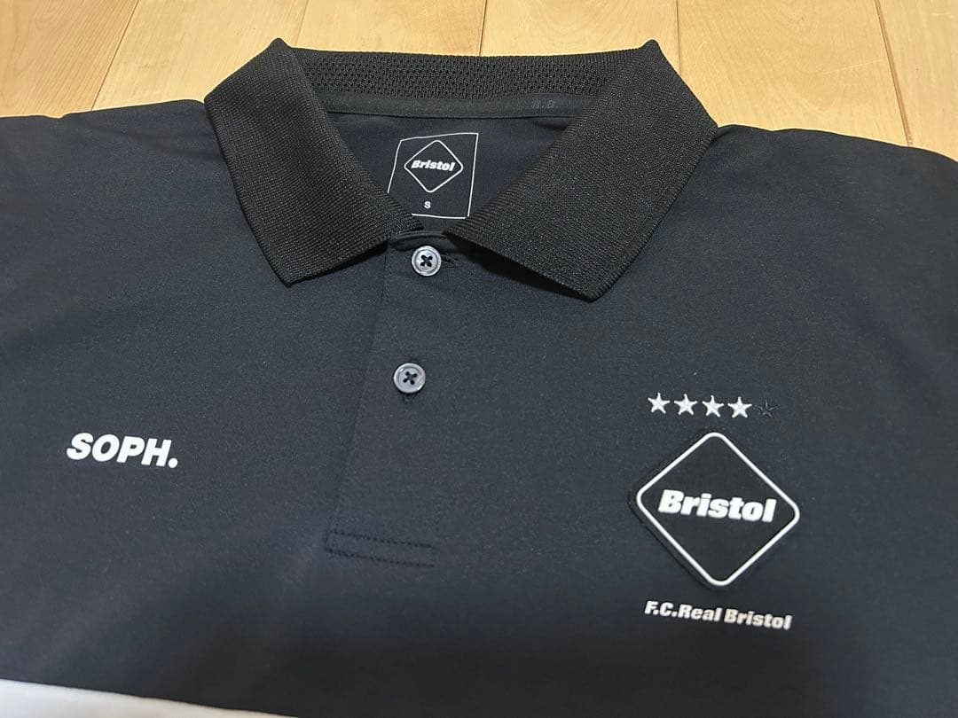 美品 PANEL POLO ポロシャツ S ブラックFCRB-230022