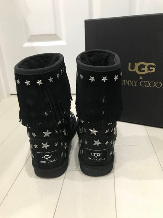 激レア 希少 UGGアグJIMMYCHOOジミーチュウブーツ 本物 真冬 暖か