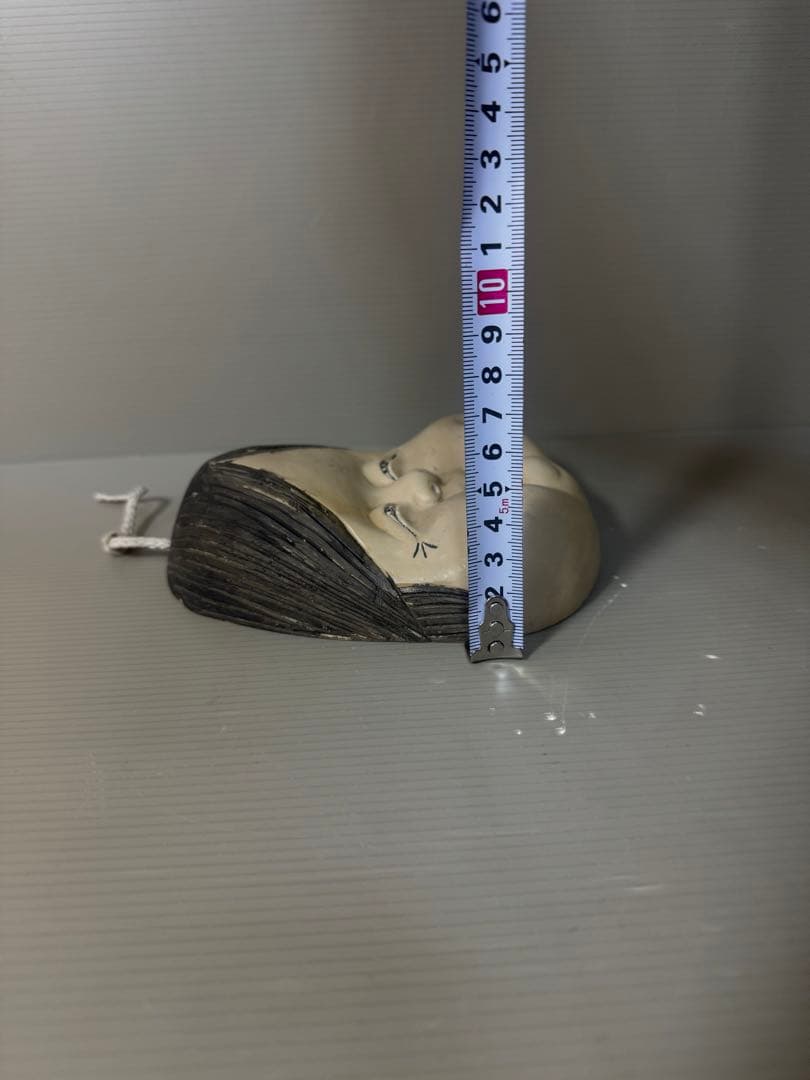 2498 骨董 裏春画 置物 彫刻 おたふく おかめ 裏絵 縁起物 お多福 お面