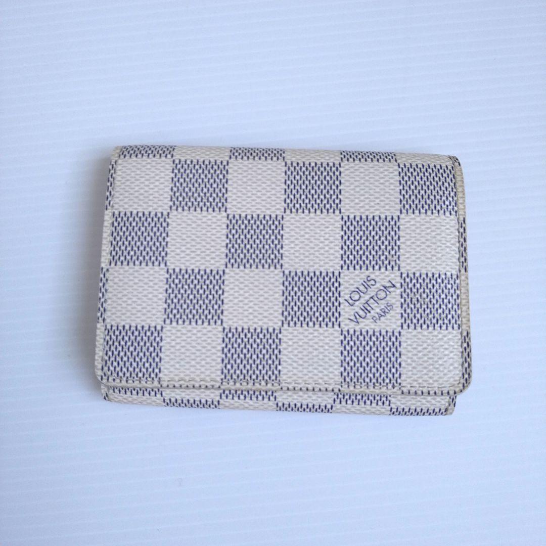 【極美品】ルイヴィトン 名刺入れ アンヴェロップカルト ドゥヴィジット ダミエ