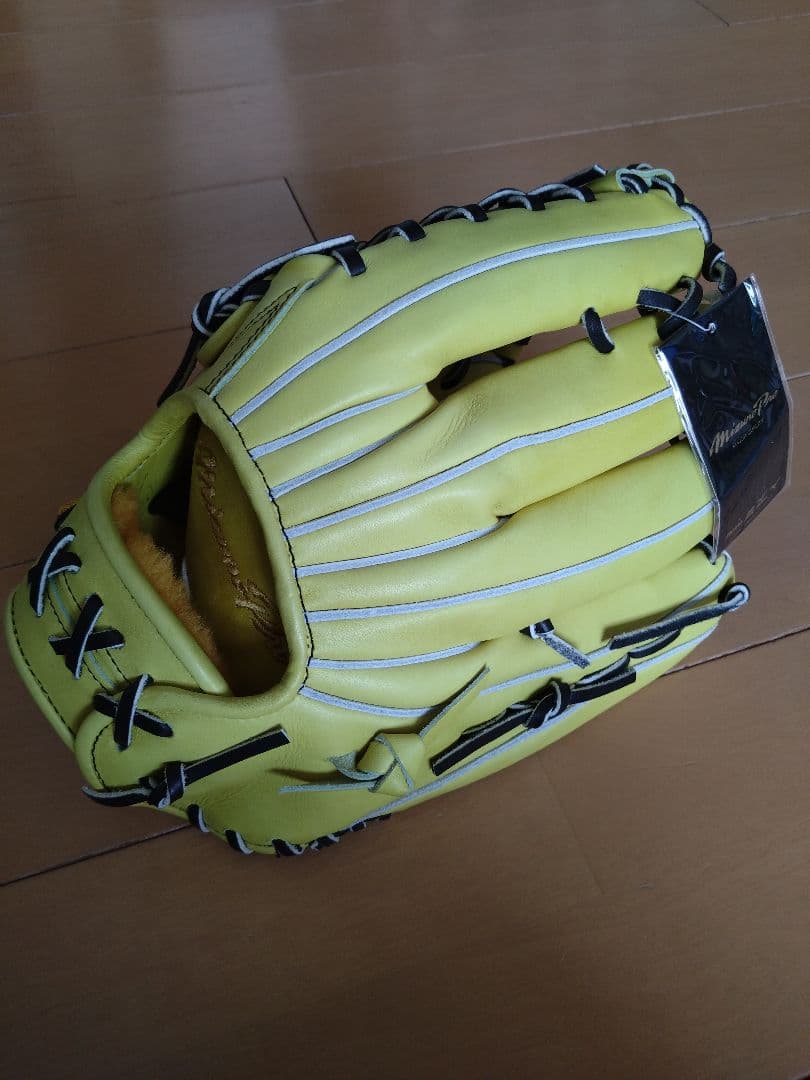 MizunoPro 硬式グラブ ナチュラルライム 外野手AXI型 サイズ18N