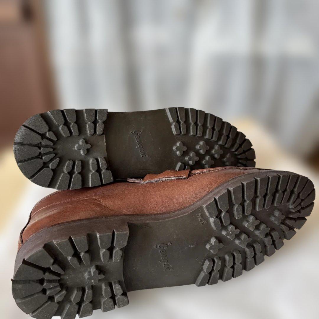 GUCCI グッチ ホースビット 厚底 ローファー ブラウン UK7 本革