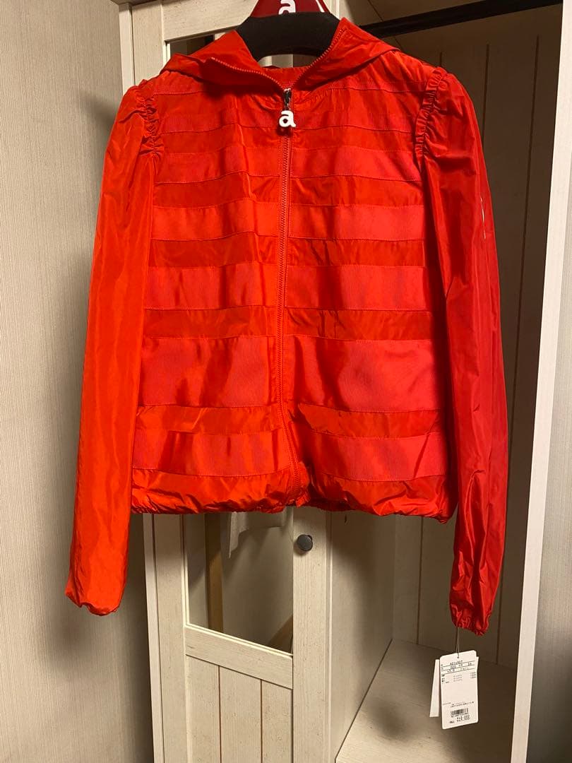 値下げ！　新品未使用タグ付きarchivio フルジップ ブルゾン 36レッド