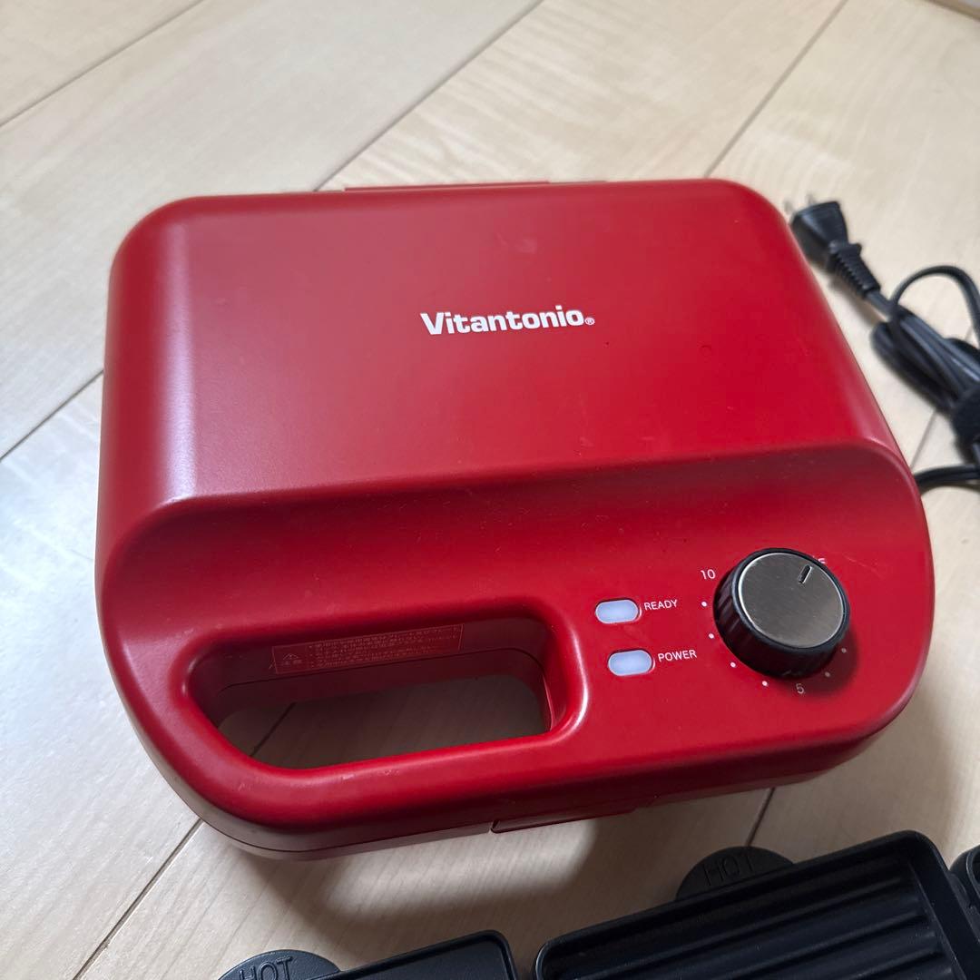 Vitantonio ビタントニオ　ホットプレート 多機能 レッド