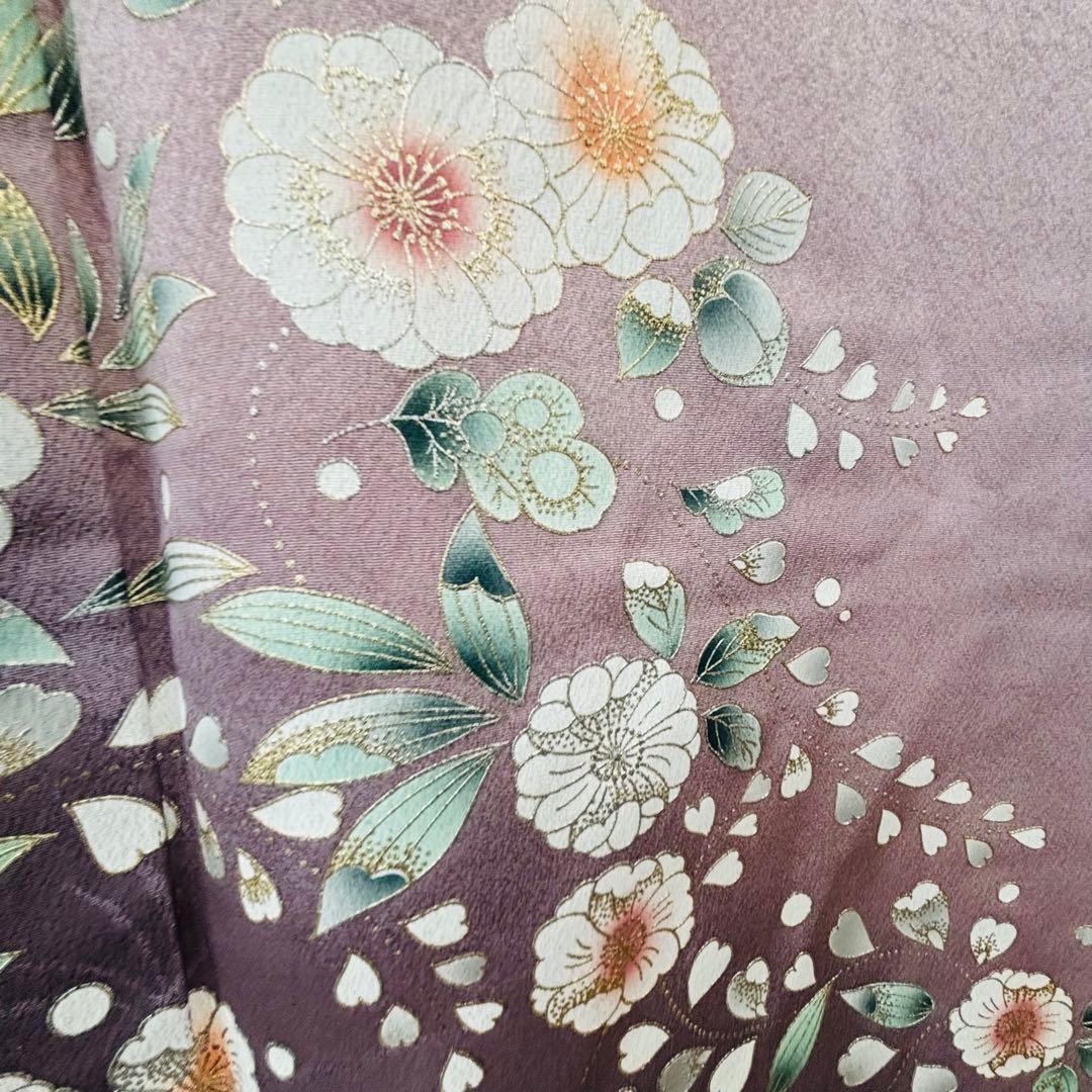 超美品　訪問着　正絹　袷　着物　現代　辻が花　着丈166裄63 トールサイズ