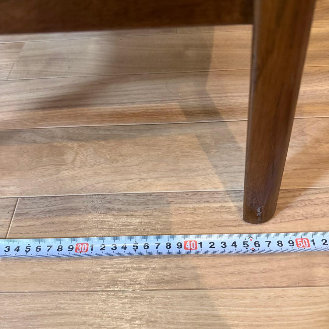 カリモク家具 ダイニングチェア 木製 レザー調座面 椅子　NO.1