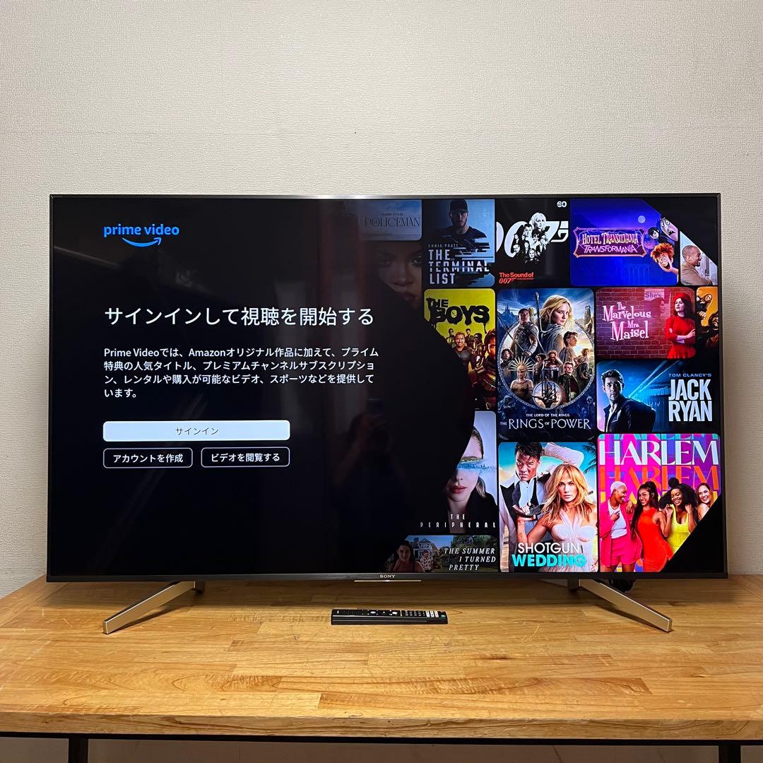 SONY 65V型 4K液晶テレビ BRAVIA KJ-65X8500F