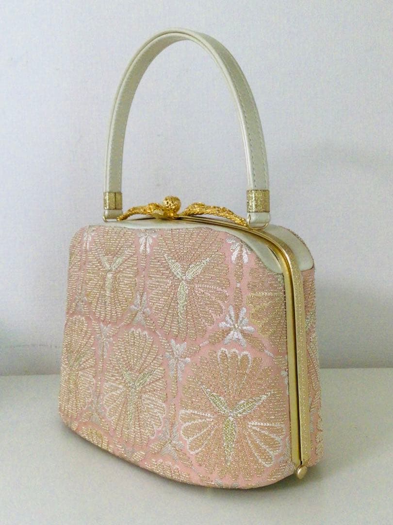 京都和装小物 成人式 西陣 特選最高級 バッグと3枚芯草履セット L寸 未使用品