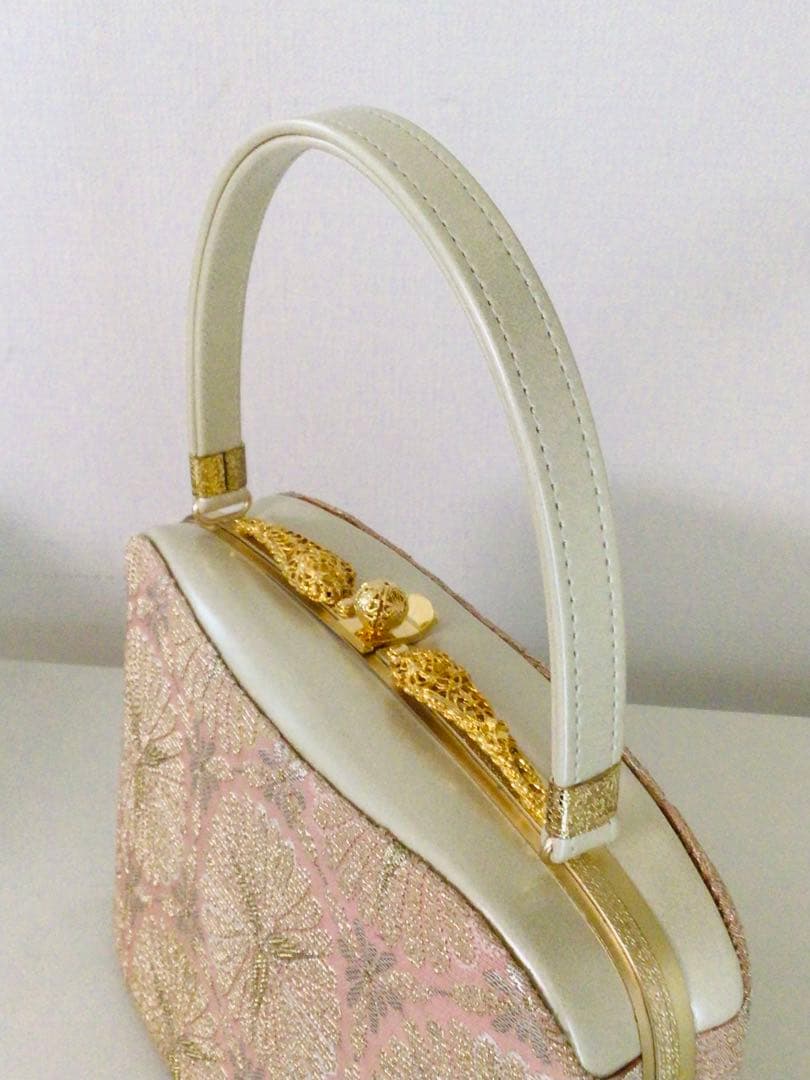 京都和装小物 成人式 西陣 特選最高級 バッグと3枚芯草履セット L寸 未使用品