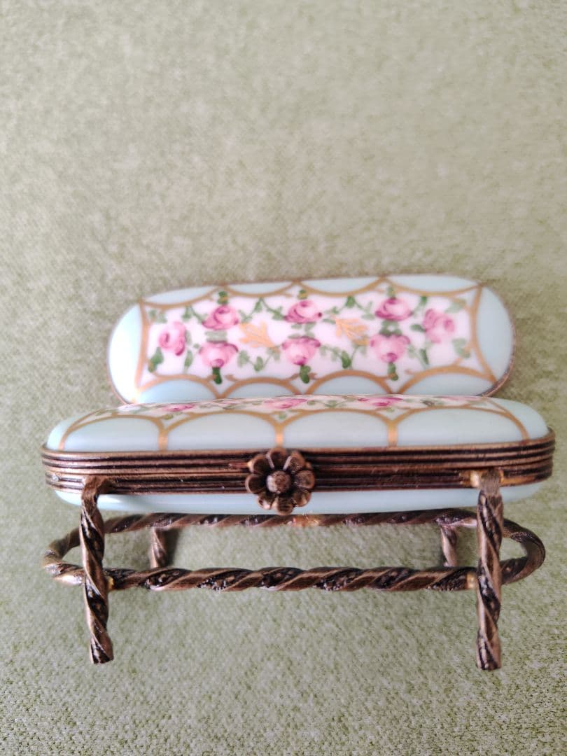 リモージュ花柄アンティークボックス