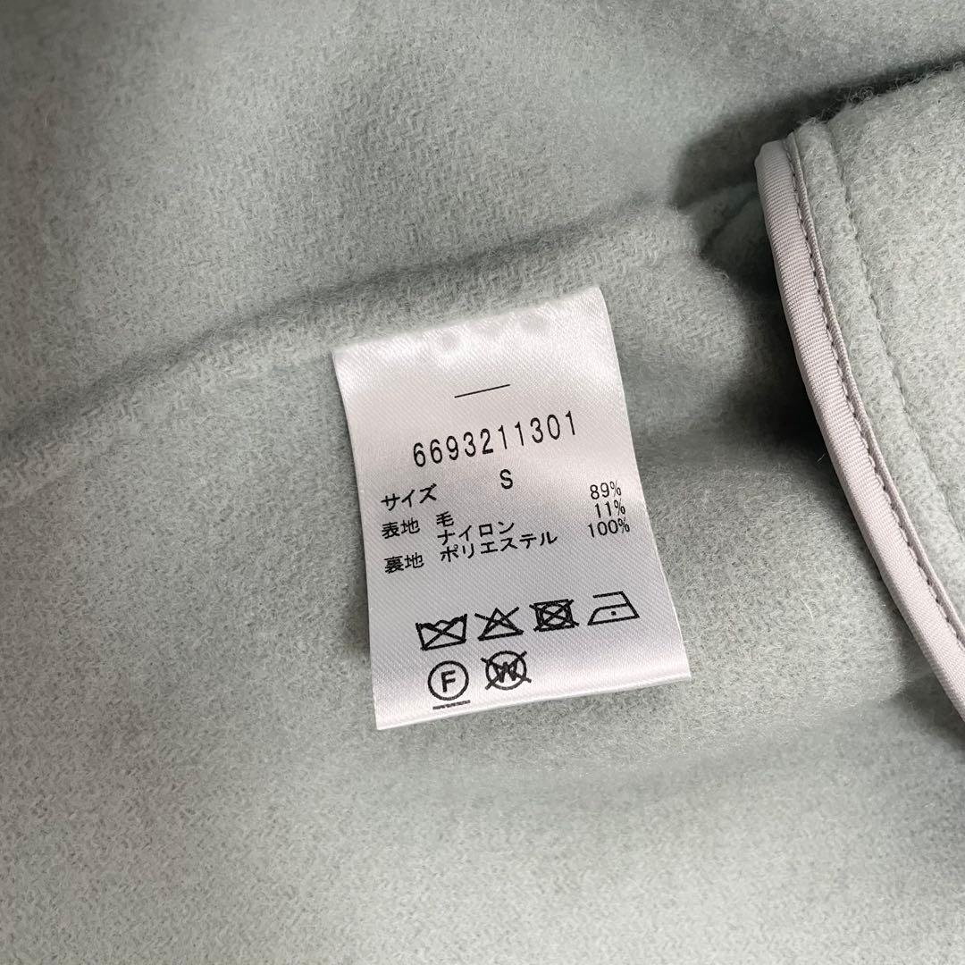 ナノユニバース 140ウールリバーミドルコート　グリーン