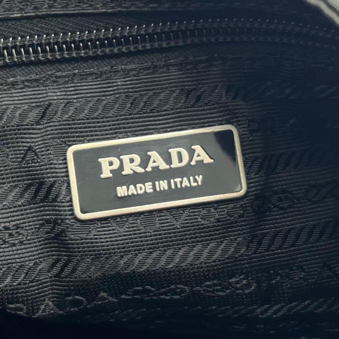 PRADAプラダ サコッシュ ショルダーバッグ テスート サフィアーノ ブラック