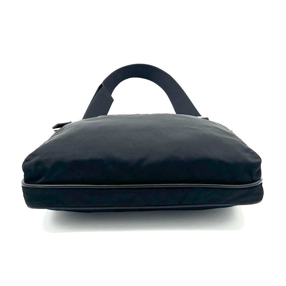 PRADAプラダ サコッシュ ショルダーバッグ テスート サフィアーノ ブラック