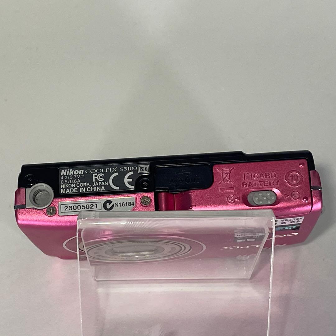 【動作確認済】Nikon COOLPIX S5100 ピンク