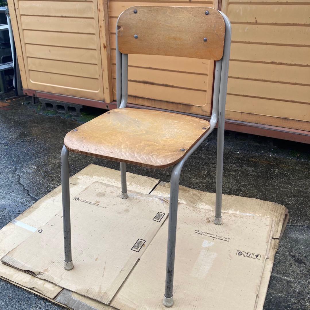 4点セット チトセ 学校 椅子 レトロ CDHK
