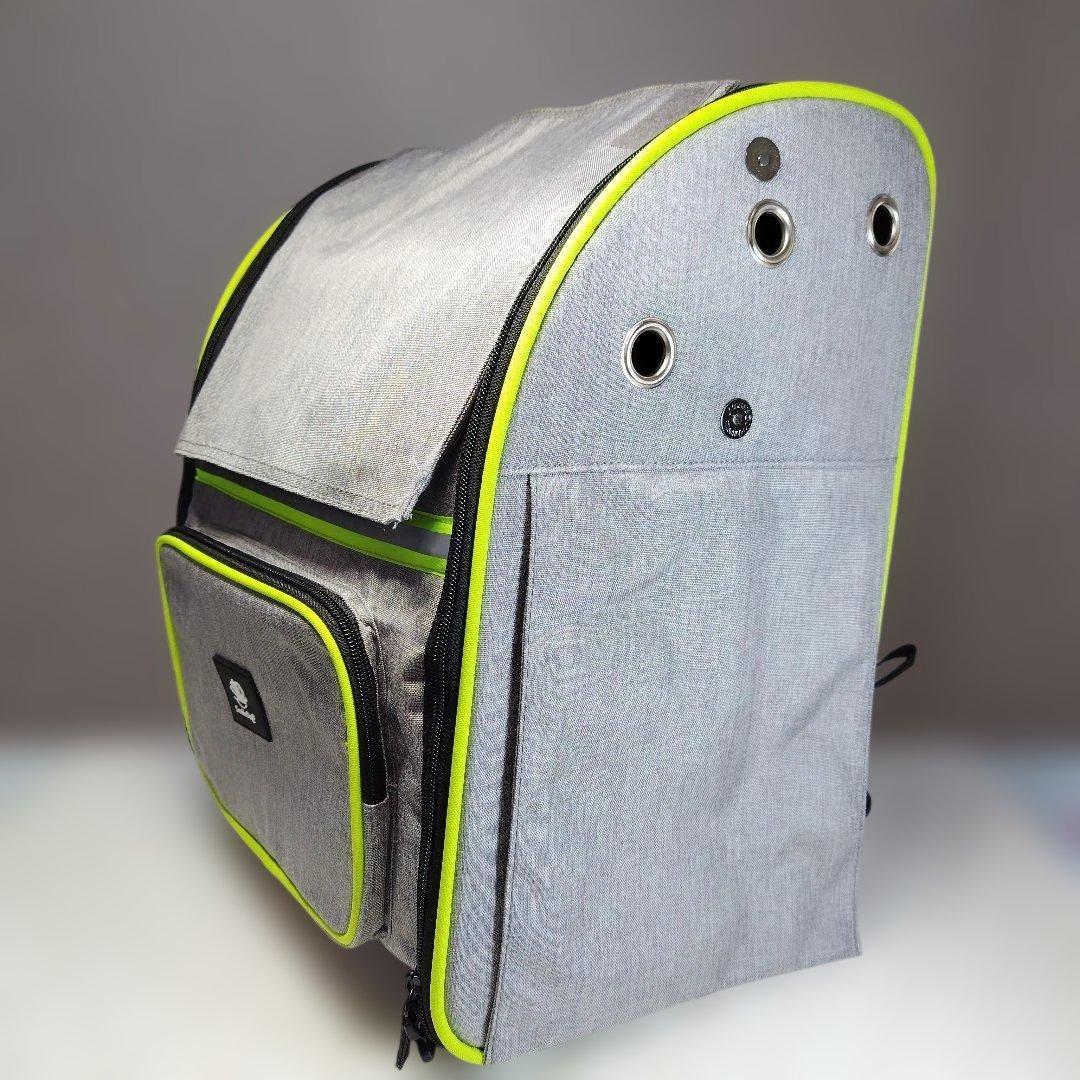 06*犬猫用 リュックキャリー 拡張型 ペットハウス 避難用 耐荷重10kg